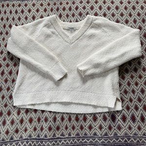 Creamy White Madewell V Neck Sweater